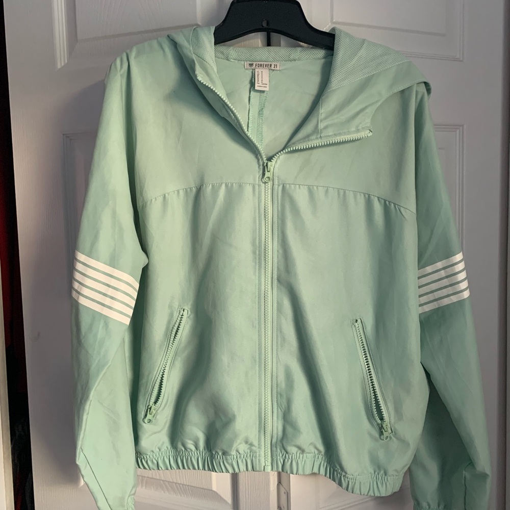 Mint Green Rain Jacket